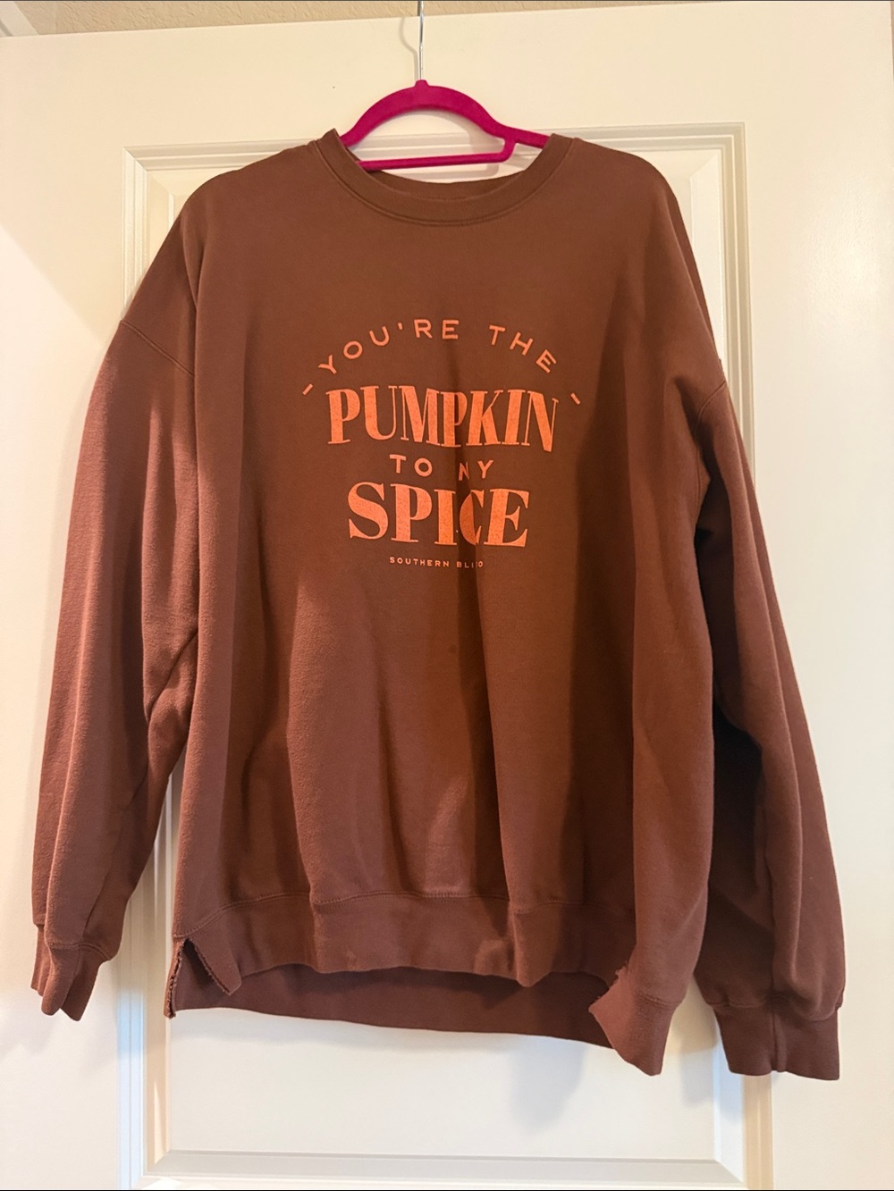 Southern Blu Brown 'Pumpkin to My Spice' Graphic Crewneck Sweatshirt